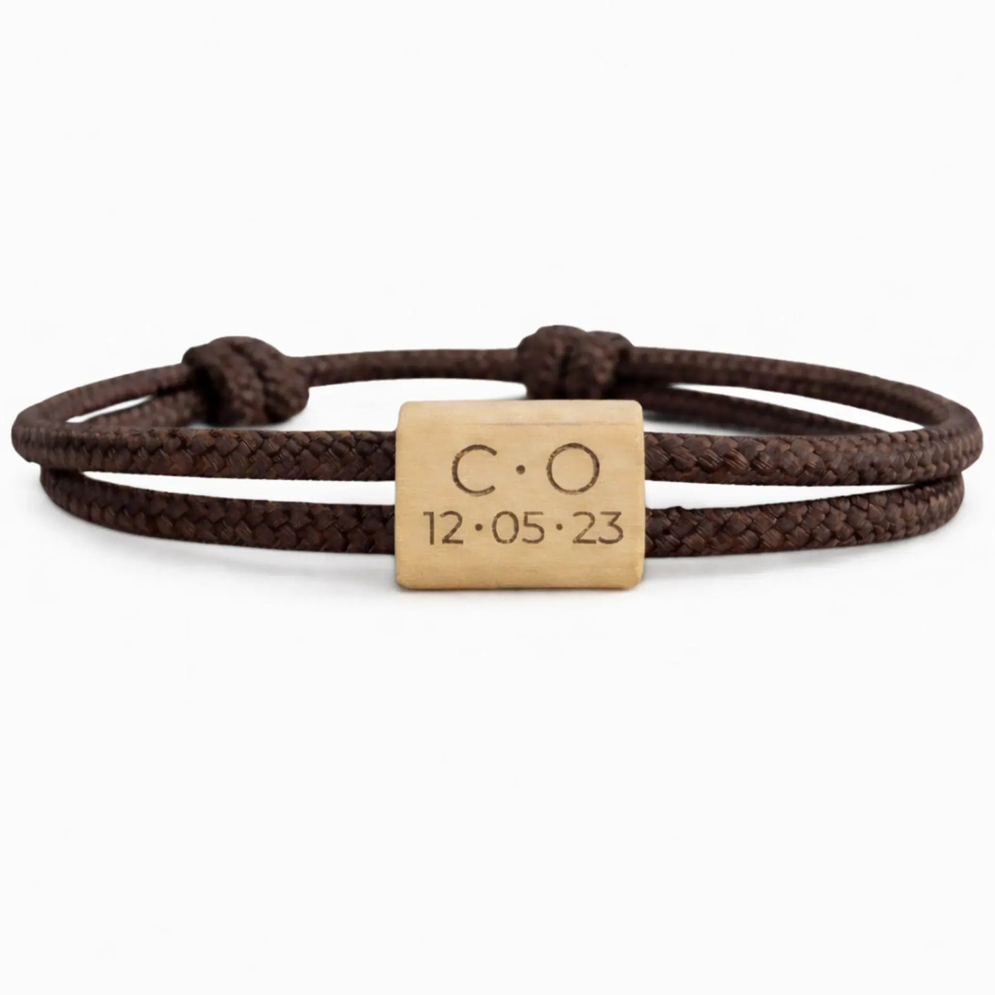 Bracelet personnalisé initiales & date – Bracelet couple